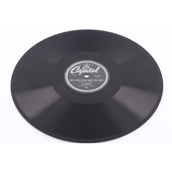Tex Ritter, Ninety-Nine Years Is A Long Time/One Little Tear Drop, 78 rpm Record - Picture 3 of 6